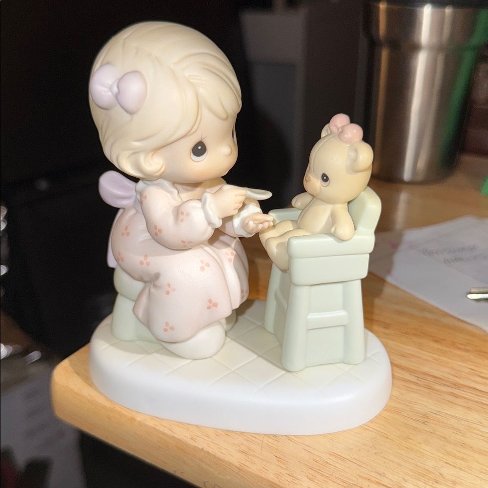 Precious Moments 'Sharing' Figurine in White and Cream